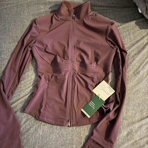 HALARA Plum Zip-Front Utility Jacket